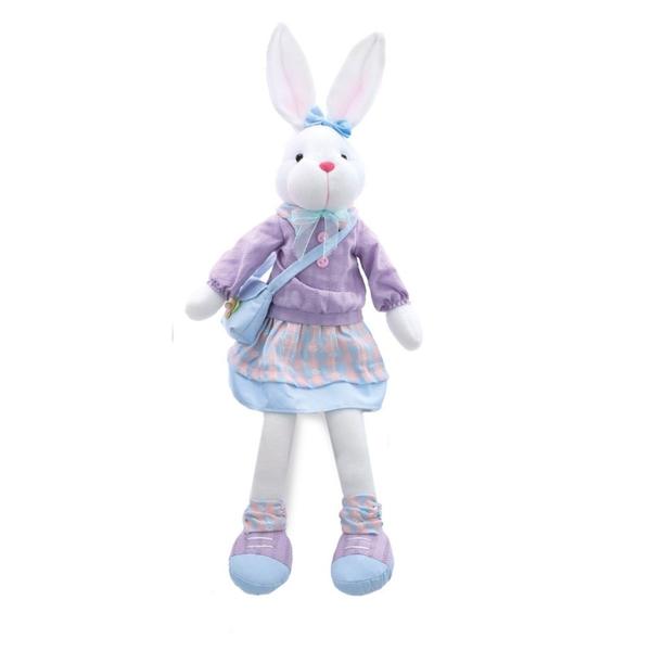 Coelho Sentado Lilás 22cm Un - Cromus Imagem de Coelho Sentado Lilás 22cm Un - Cromus