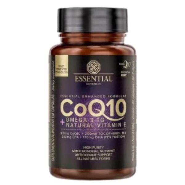 Imagem de Coenzima Coq10 + Omega 3 (60 Capsulas) - Essential Nutrition