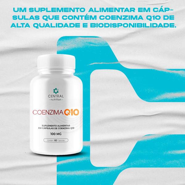 Imagem de Coenzima Q10  100mg  60 Cápsulas  Central Nutrition