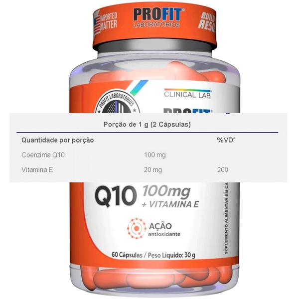 Imagem de Coenzima Q10 100mg - 60 Capsulas - Profit Labs