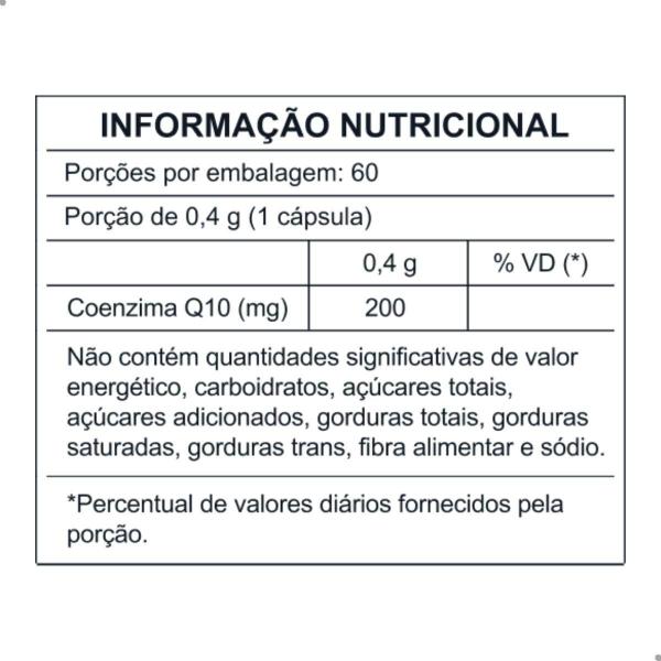 Imagem de Coenzima Q10 200mg COQ10 60 Capsulas Central Nutrition