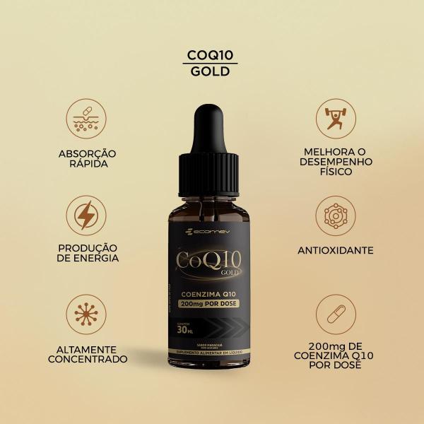 Imagem de Coenzima Q10 200Mg de Coq10 + Vitamina  E Gotas Sublingual 30ml Ecomev