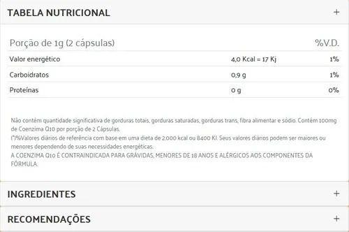 Imagem de Coenzima Q10 50mg - 60 Cápsulas