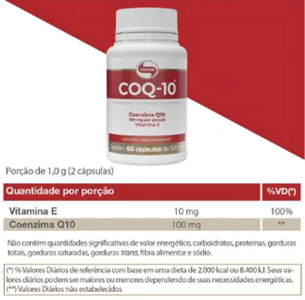 Imagem de Coenzima Q10 - 60 cap (200mg p/ porção) - Vitafor