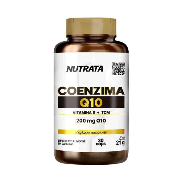 Imagem de Coenzima Q10 Coq10 200mg TCM Vitamina E 30 Capsulas Nutrata