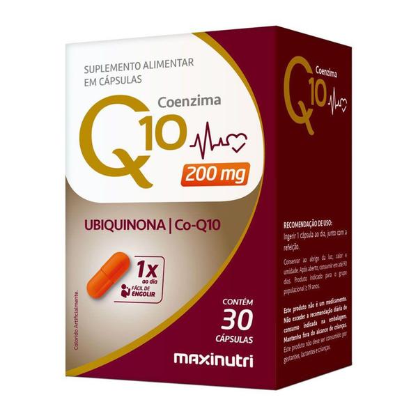 Imagem de Coenzima Q10 Gold Ubiquinona 200mg 30 Cápsulas Maxinutri