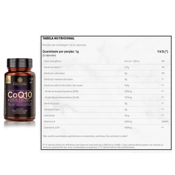 Imagem de Coenzima Q10 Omega 3 Tg + Vitamina E 60caps