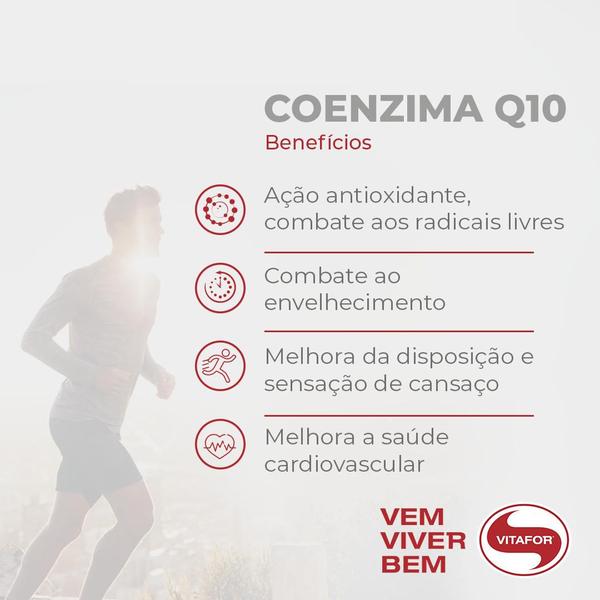 Imagem de Coenzima Q10 Vitafor COQ-10 com TCM e Vitamina E 