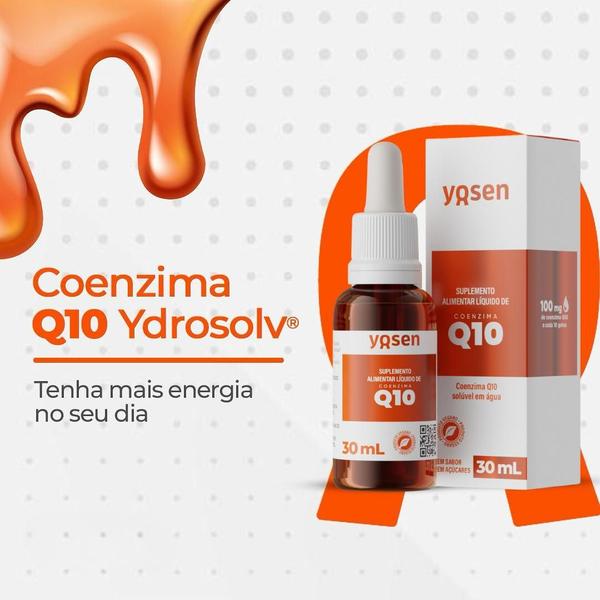 Imagem de Coenzima Q10 Ydrosolv Yosen 30ml - O Autêntico e Original Você Encontra Aqui