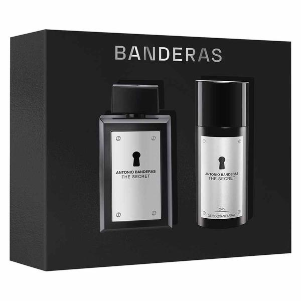 Coffret Banderas The Secret Kit - Perfume Masculino EDT + Desodorante Spray