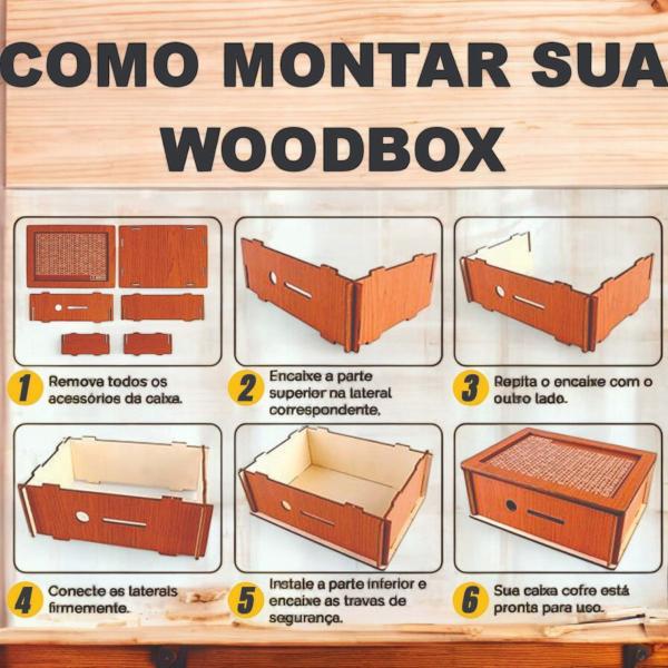 Imagem de Cofre caixa Dinheiro Wood box Japones KAKEBO DESAFIO DINHEIRO