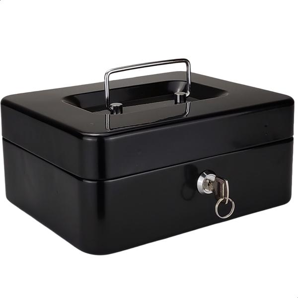 Imagem de Cofre De Metal Cash Box - Segurança Para Dinheiro E Jóias