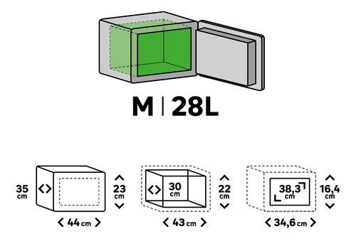 Imagem de Cofre Digital Aco Senha E Chave 23x44x35cm - 28 Litros