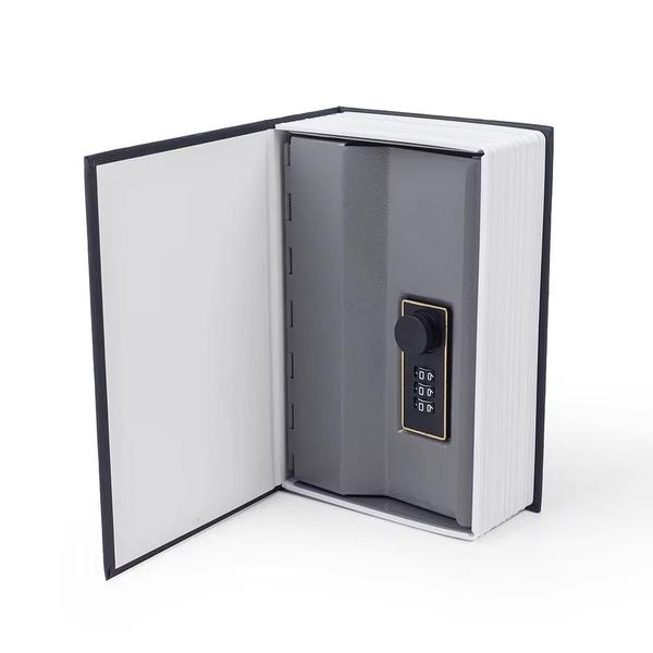 Imagem de Cofre livro senha gigante porta joias dinheiro arma caixa camuflado metal segredo decorativo biblioteca estante