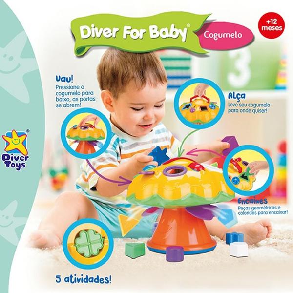 Cogumelo atividades diver for baby pedagógico - divertoys Imagem de Cogumelo atividades diver for baby pedagógico - divertoys