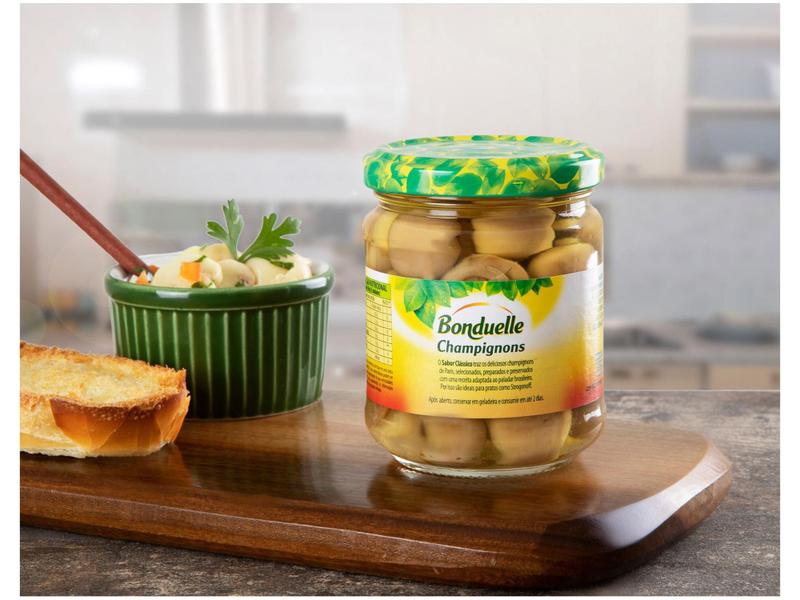 Cogumelo Champignon em Conserva Inteiro - Bonduelle Clássico 180g Imagem de Cogumelo Champignon em Conserva Inteiro - Bonduelle Clássico 180g