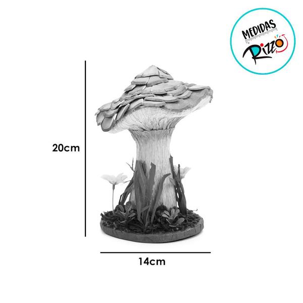Imagem de Cogumelo Decorativo Rústico - 20cm - 1 unidade - Cromus - Rizzo
