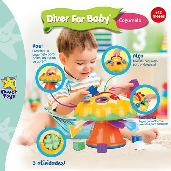 Imagem de Cogumelo Didativo Diver For Baby - Divertoys