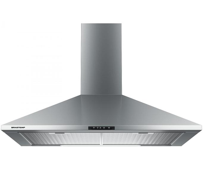 Coifa de Parede Brastemp 59,8cm Inox Piramidal - 4 Bocas BAI60BR Coifa de Parede Brastemp 59,8cm Inox Piramidal - 4 Bocas BAI60BR