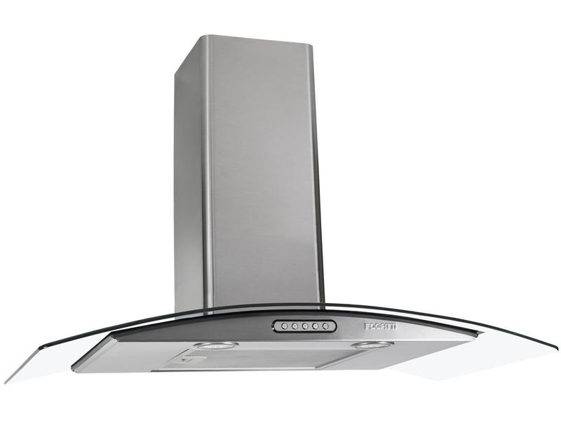 Coifa de Parede Fogatti Slim 80cm Vidro Curvo Inox - 110V