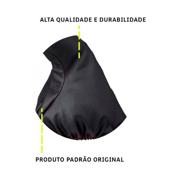 Imagem de Coifa Freio de mão Preta VW Gol G3 1999 2000 01 02 03 04 05