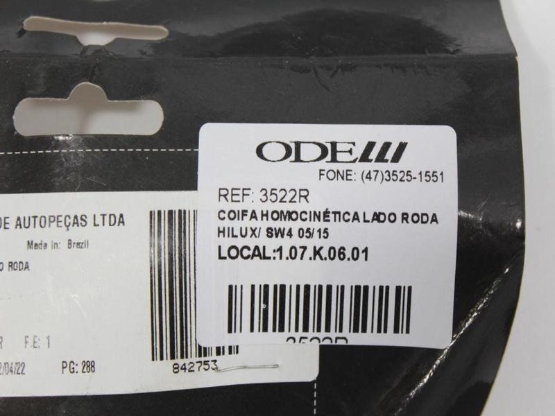 Imagem de Coifa homocinética lado roda hilux/ sw4 05/15