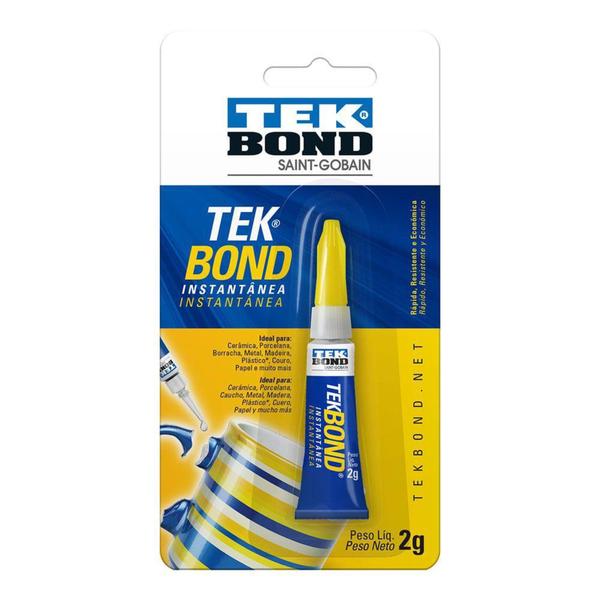 Imagem de Cola Adesiva Instantânea Tekbond Blister 2g - TEK BOND