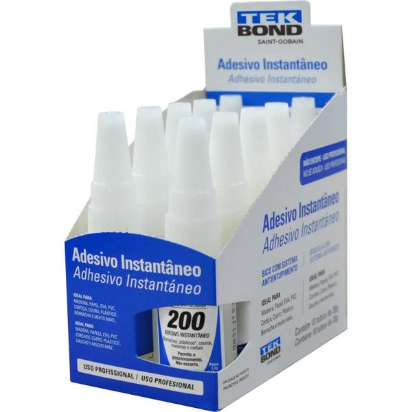Cola Adesivo Instantaneo 200 20G - Tekbond Imagem de Cola Adesivo Instantaneo 200 20G
