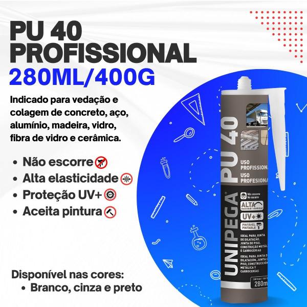 Imagem de Cola adesivo pu 40 cartucho 280ml