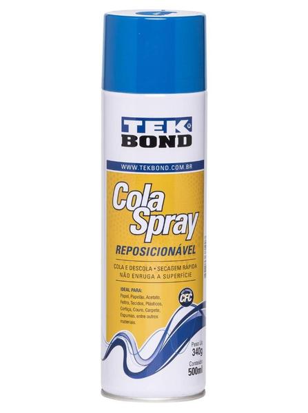 Imagem de Cola Aerosol Reposicionavel Tek Bond Lata com 500ml