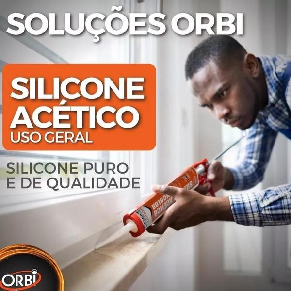 Imagem de Cola De Silicone Acético Incolor Orbived Uso Geral 240g