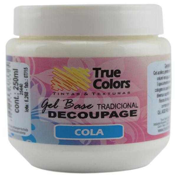 Imagem de Cola Gel Base Decoupage Tradicional 250ml True Colors