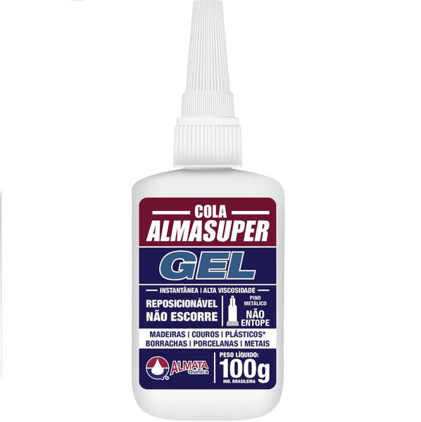 Cola Instantânea Almata Química Cola Adesiva Instantânea - Cola Almasuper - Cola Ultrarrápido - Cola Permanente - Cola U 100G Imagem de Cola Instantânea Almata Química Cola Adesiva Instantânea - Cola Almasuper - Cola Ultrarrápido - Cola Permanente - Cola U 100G