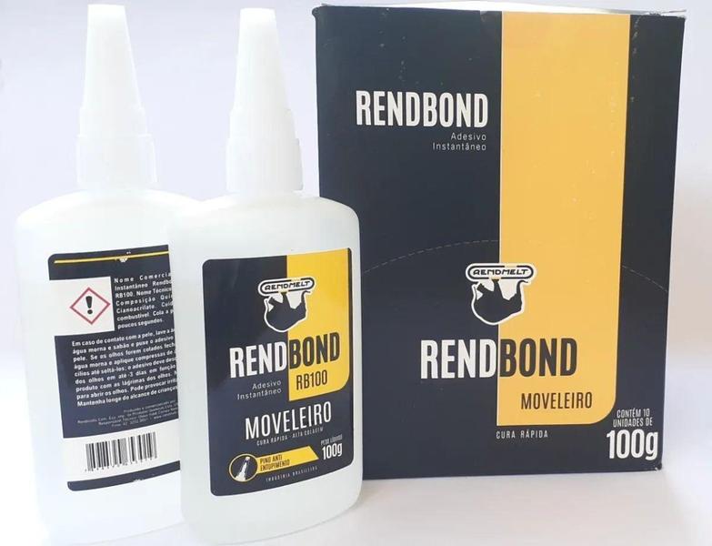 Imagem de Cola Instantânea Ciano Alta Colagem 100g RendBond - Rendmelt