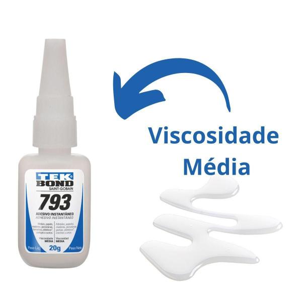 Imagem de Cola Instantânea Multiuso 20g Kit 10 Unidades 793 Tekbond