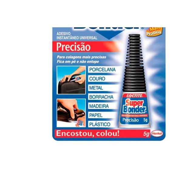 Imagem de Cola Instantanea Super Bonder 5Grs - Kit C/24 Unidades