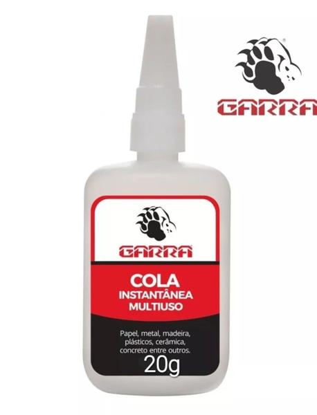 Imagem de Cola Instantânea Super Multiuso Garra 793 20g 5 Unidades a mesma composição da Tekbond