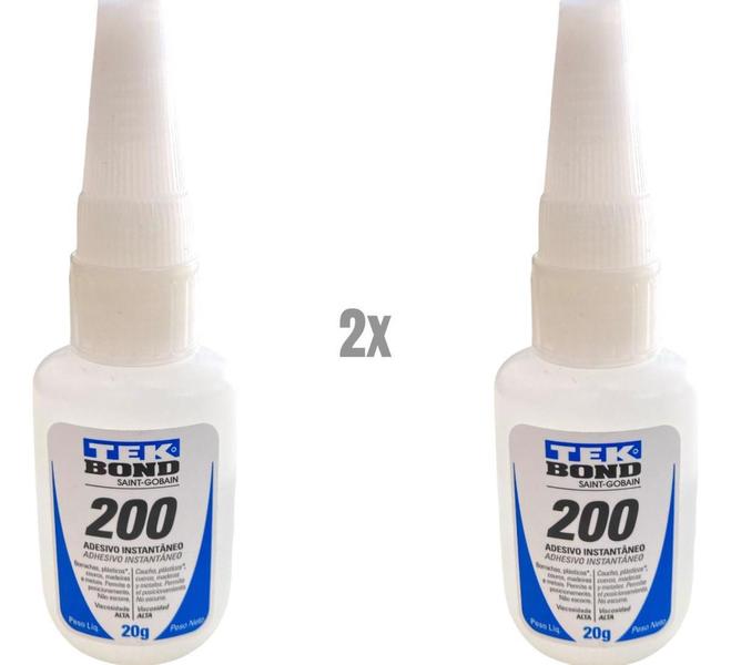 Imagem de Cola Instantânea Tekbond 200 Incolor 20g - 2 Und