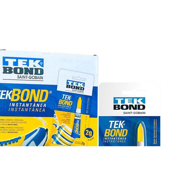 Imagem de Cola Instantanea Tekbond 2G. Blister . / Kit C/ 24 Peças