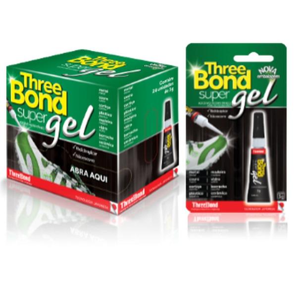 Imagem de Cola Instantânea Three Bond Gel 3g Caixa Com 24 Unidades