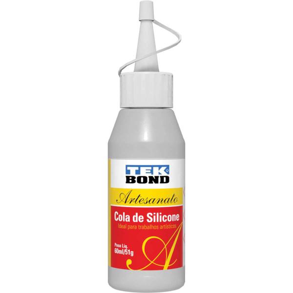 Imagem de Cola para Artesanato Silicone Liquida 51G/60ML.