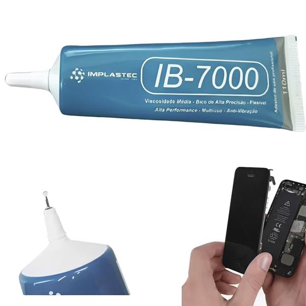 Imagem de Cola Para Tela De Celulares IB-7000 Transparente 110ML