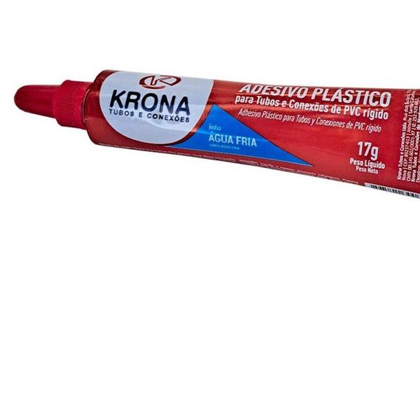 Imagem de Cola Para Tubos E Conexoes Pvc Krona 17Gr. - Kit C/48 Peca