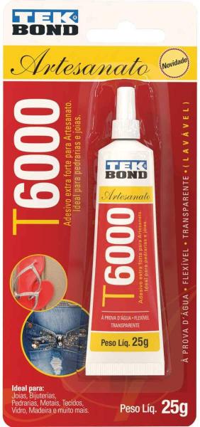 Imagem de Cola Permanente T6000 25g - Artesanato Bijuteria TEKBond