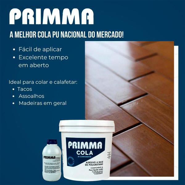 Imagem de Cola Pu Primma Flex 5kg Calafetação Massa Madeira Sucupira