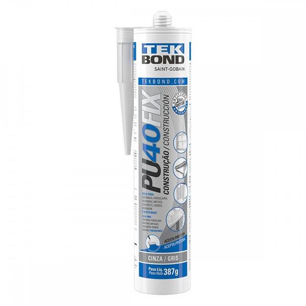 Imagem de Cola Pu40Fix Tekbond Cinza 387G/280Ml