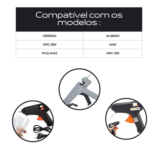 Cola Quente 1kg Bastão 11mm Fixação de Tecidos Artesanato - Plumas e Penas Imagem de Cola Quente 1kg Bastão 11mm Fixação de Tecidos Artesanato