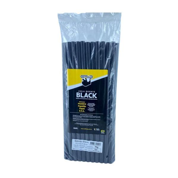 Cola Quente Bastão Refil Black 11,2 Mm X 30 Cm 24 Kg - Rendicolla Imagem de Cola Quente Bastão Refil Black 11,2 Mm X 30 Cm 24 Kg