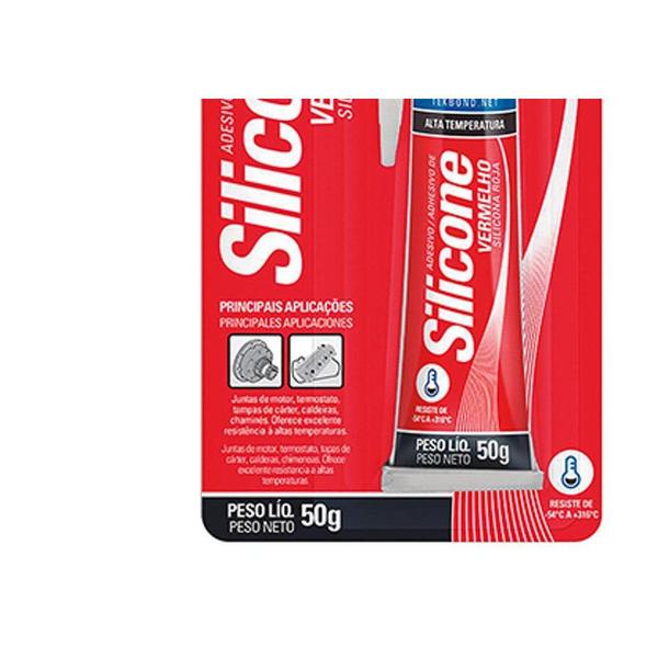 Imagem de Cola Silicone 50G Tekbond Alta Temp.Vrm