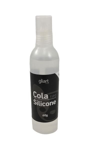 Cola Silicone Gliart Pro 60G Não Tóxica - Glitter Imagem de Cola Silicone Gliart Pro 60G Não Tóxica